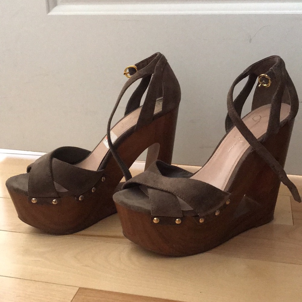 Suede Wedges